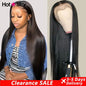 HD Lace Front Straight Human Hair Wig Transparent Lace