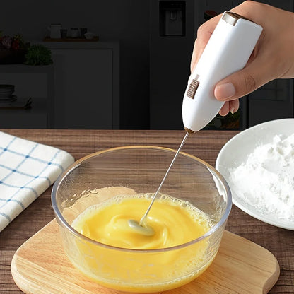 Mini Battery Powered Electric Egg Beater Stainless Steel