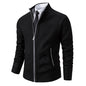 Men's Fleece Zipper Cardigan Casual Sports Coat