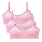 Girls Lace Training Bras Set Cotton Padded Daily Wear