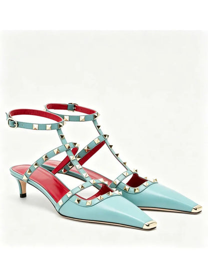 Summer High-Heeled Rivet Women's Sandals