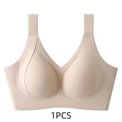 Women's Seamless Wire-Free Bra, Thin Style, Large Size