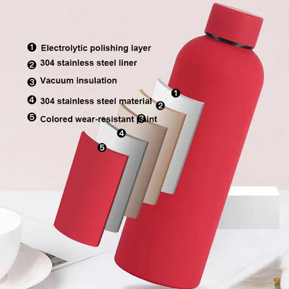 500/750ML Stainless Steel Thermos Cup for Outdoor Use
