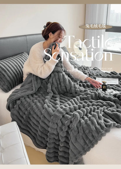 Solid Color Coral Fleece Blanket 100% Polyester