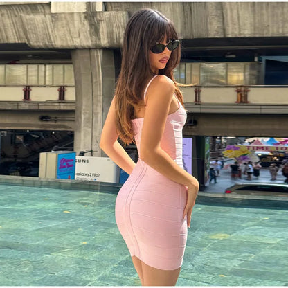 Sleeveless Women's Bandage Mini Dress Cocktail Party