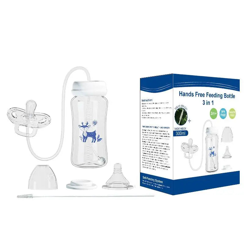 300ML Wide-neck Baby Bottle with Anti-Drop Gravity Ball