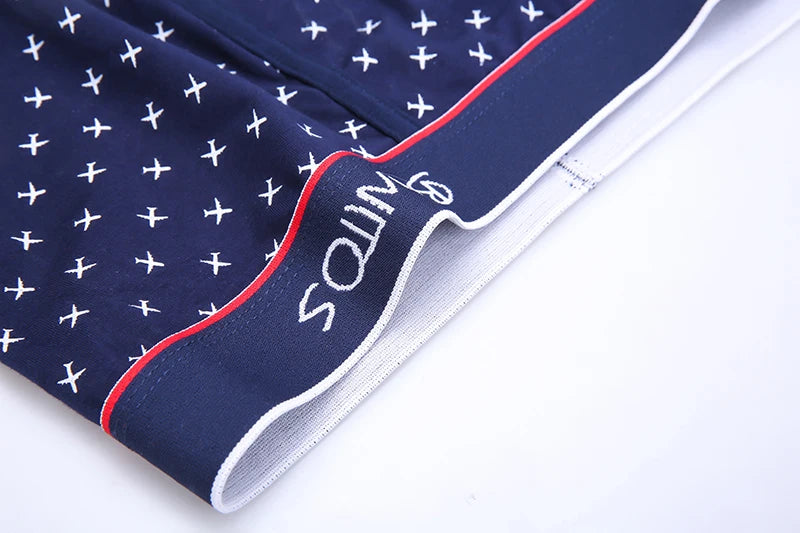 4pcs Cotton Boxer Shorts for Men Soft Underwear Set
