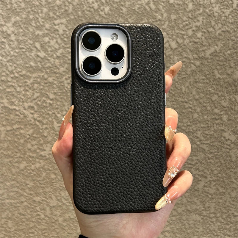 Luxury Lichee Pattern TPU Case for iPhone Pro Max