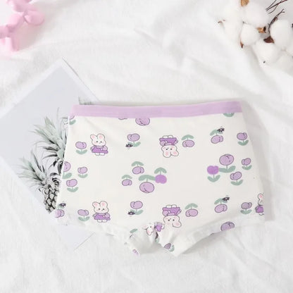 Children's Cotton Boxer Shorts with Cartoon Design