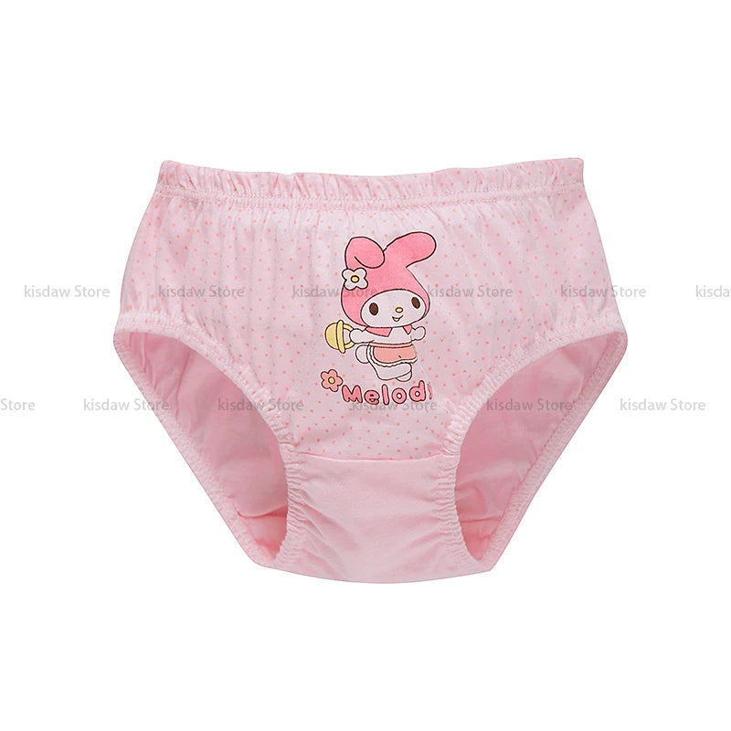 Cotton Girls Briefs with Cartoon Characters