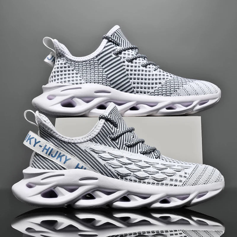 Men's Breathable Lace-Up Sneakers