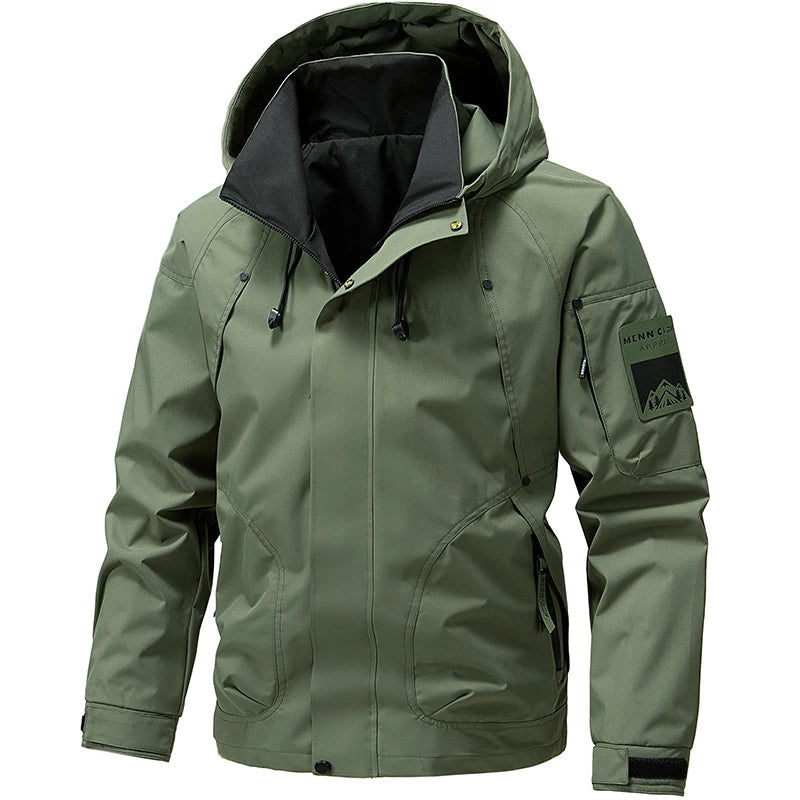 Men's Waterproof Softshell Jacket for Hiking and Camping