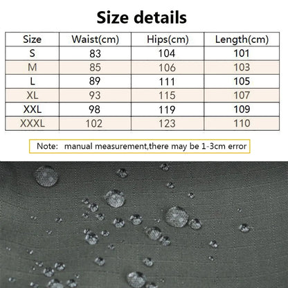 Men's Cargo Trousers Waterproof Multi-Pocket Pants