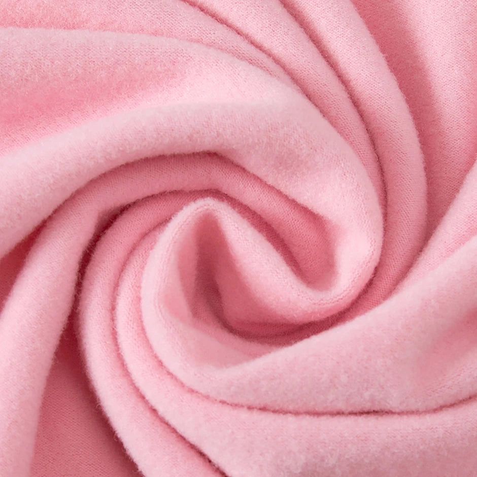 Women's Solid Color Round Neck Warm Suit