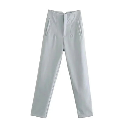 High Waist Pencil Pants for Women in Black and Pink