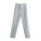 High Waist Pencil Pants for Women in Black and Pink