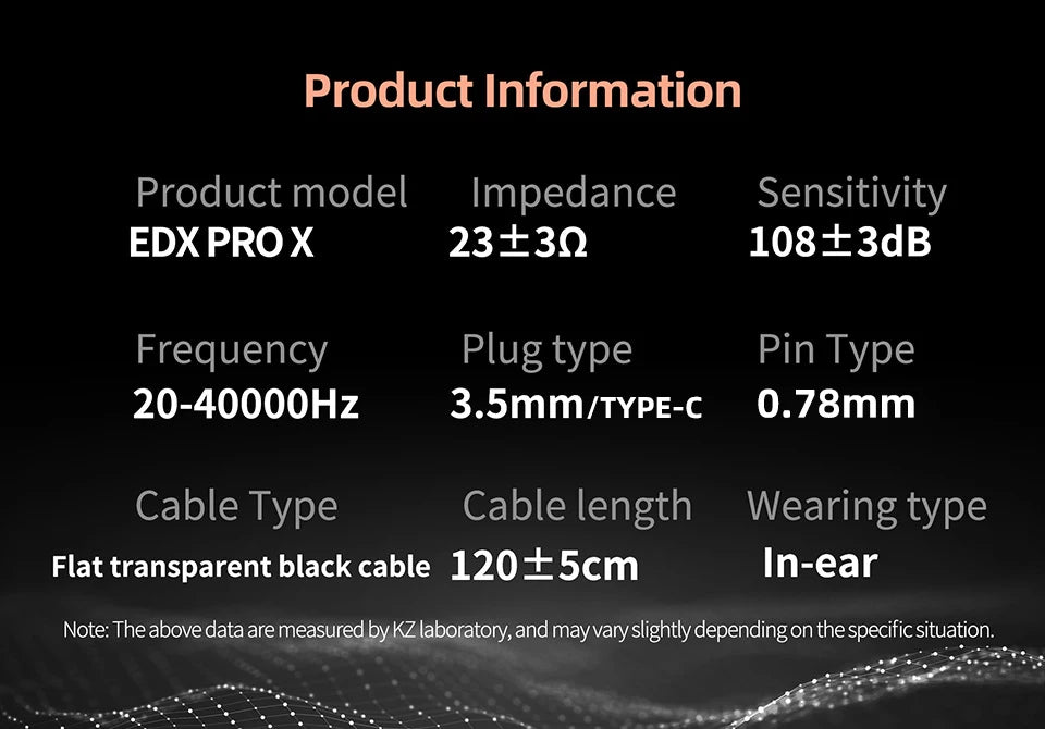 KZ EDX PRO X Hi-Fi In-Ear Earphones