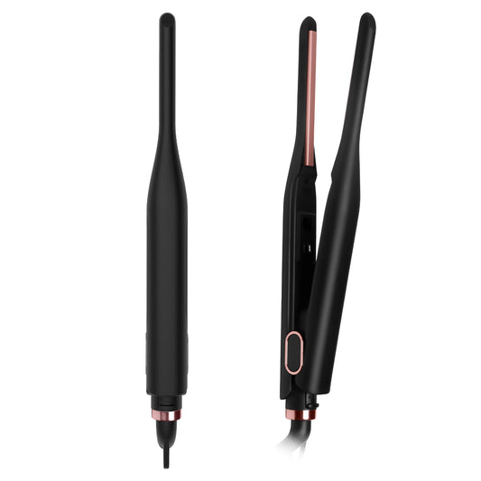 Small Flat Iron for Short Hair, Temperature Adjustable