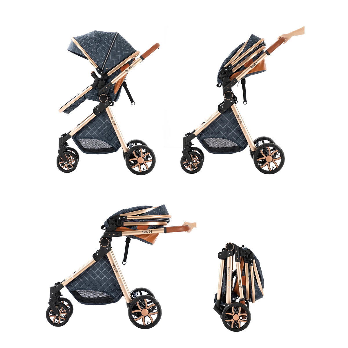 Lightweight 3 in 1 Baby Stroller Travel System