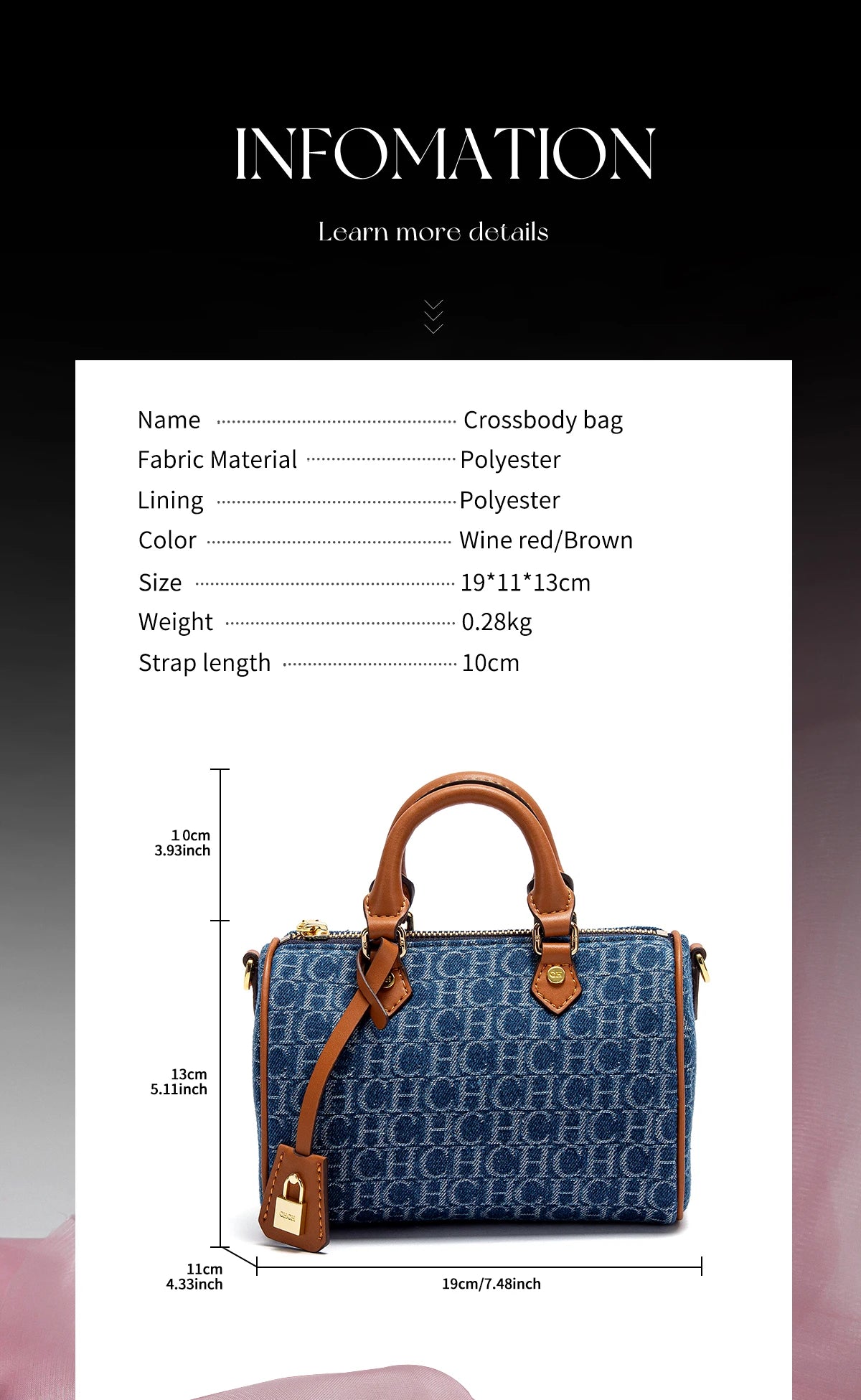 Women's Casual PU Messenger Bag with Saddle Shape
