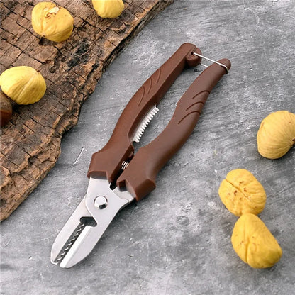 Stainless Steel Chestnut Peeler and Scissors Tool