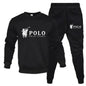 Men's Round-Neck Sweatshirt and Jogging Pants Set