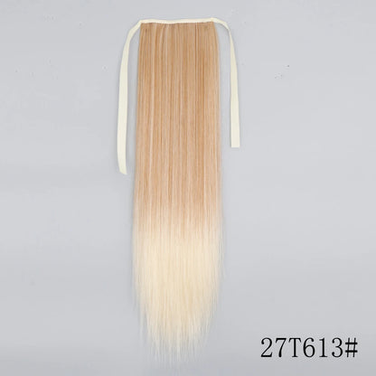 Long Straight Clip-in Ponytail Hair Extension Black