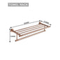 Brushed Rose Gold Metal Bath Hardware Set