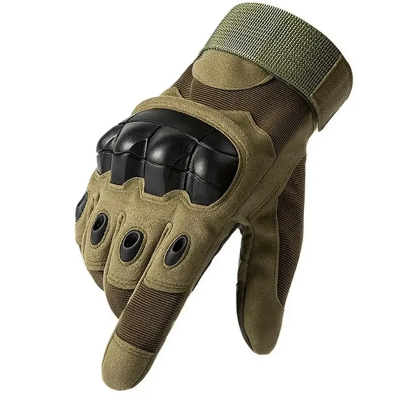 Tactical Touch Screen Motorcycle Gloves Black Green Brown