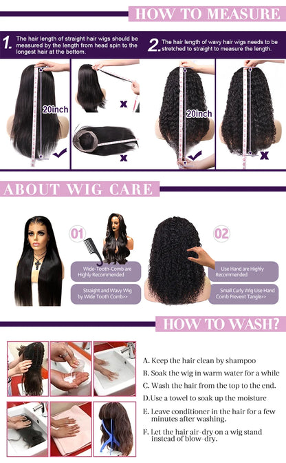 HD Lace Frontal Wig 250% Density Straight Human Hair