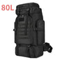 80L Tactical Mountaineering Backpack for Hiking Camping