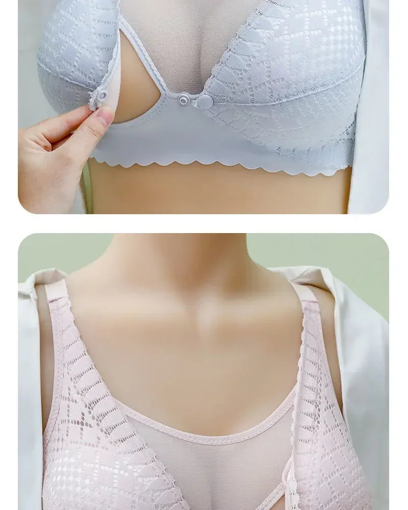 Front Button Nursing Bra for Comfortable Breastfeeding