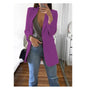 Slim Fit Polo Neck Cardigan Women's Coat