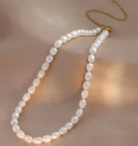 Vintage Textured Stainless Steel Necklace