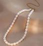 Vintage Textured Stainless Steel Necklace