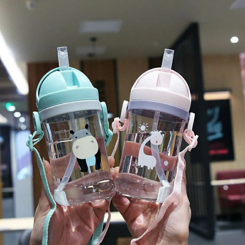 Kids 350ml Leak Proof Sippy Cup with Gravity Ball Straw