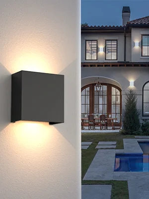 Modern LED Wall Sconces Black Aluminum Up Down Light