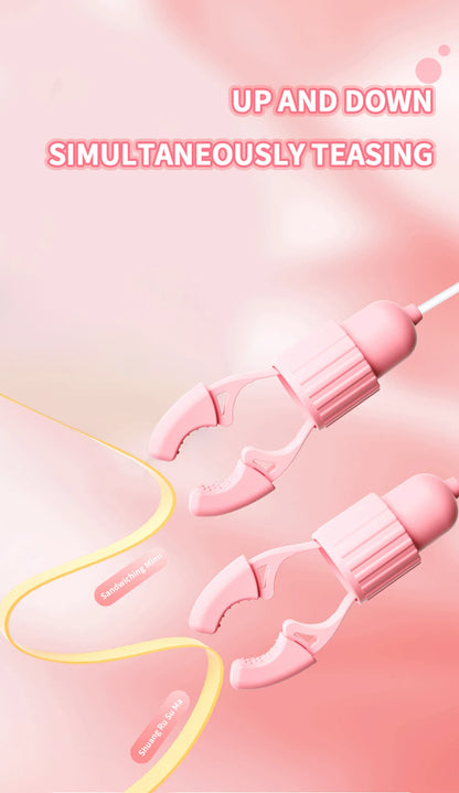 Vibrating Suction Nipple Clamps for Women