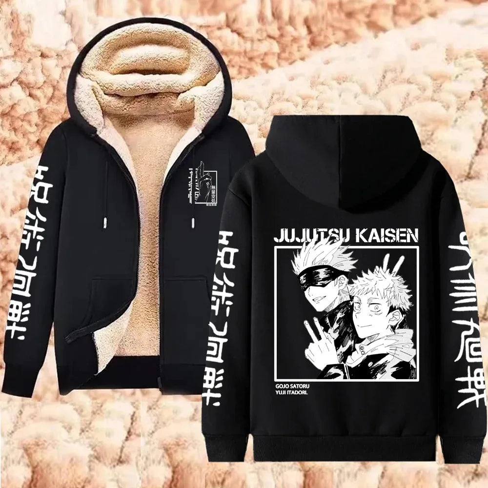 Jujutsu Kaisen Gojo Satoru Zipper Jacket Casual Hoodie