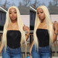613 Blonde Human Hair Wig 36 Inch Straight Lace Frontal