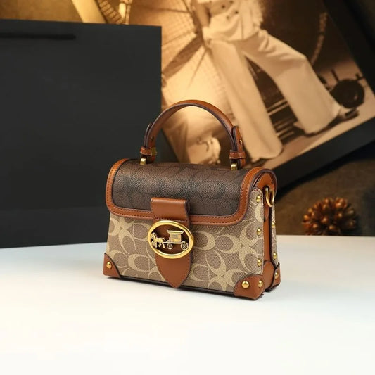 Stylish PU Box Bag for Women with Sequined Design