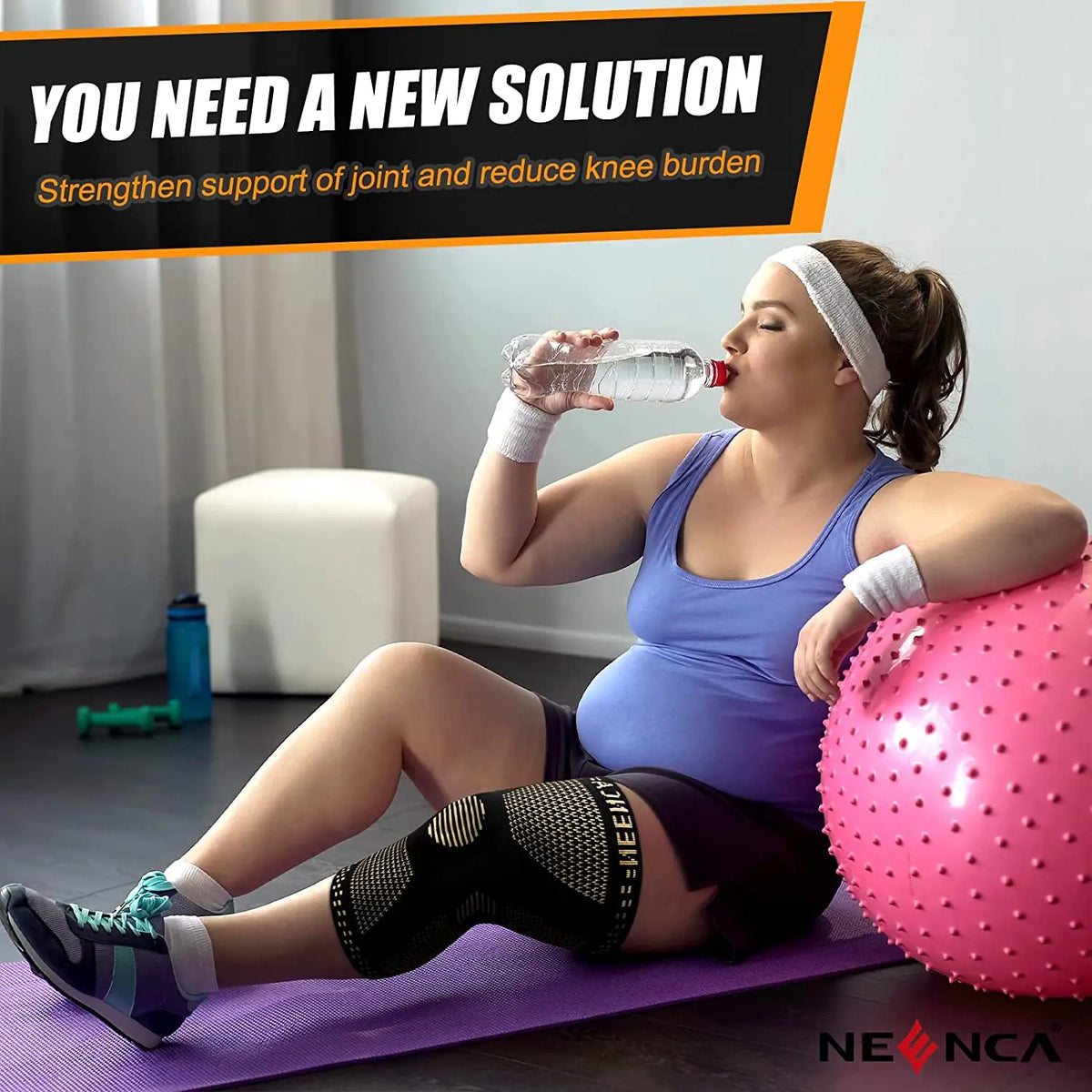 NEENCA Copper Knee Brace with Patella Gel Pad