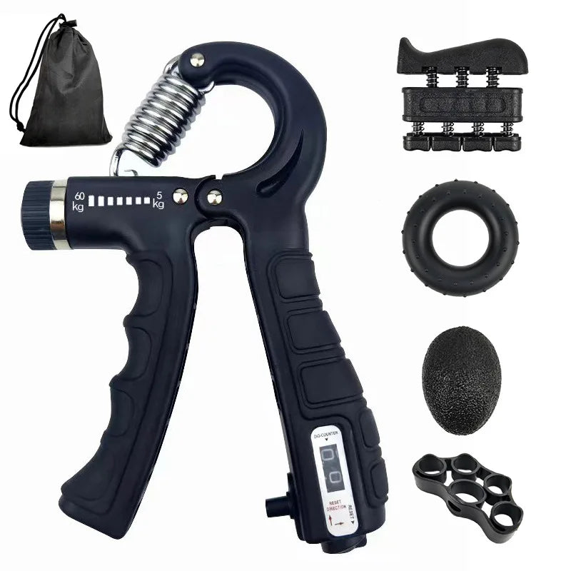 Adjustable Hand Grip Strength Trainer with Counter