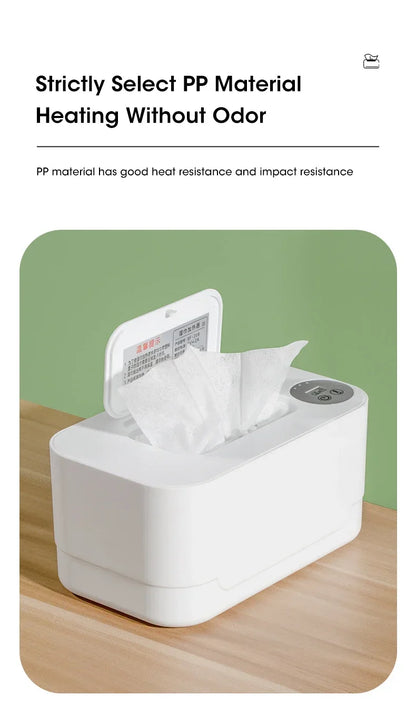 Baby Wipe Warmer with LED Display Portable USB Charge