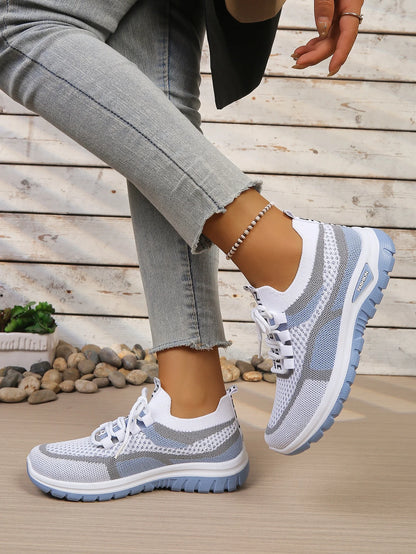 Women's Double-Color Canvas Work Sneakers