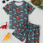 Children's Casual Joker Bear Print Pajama Set