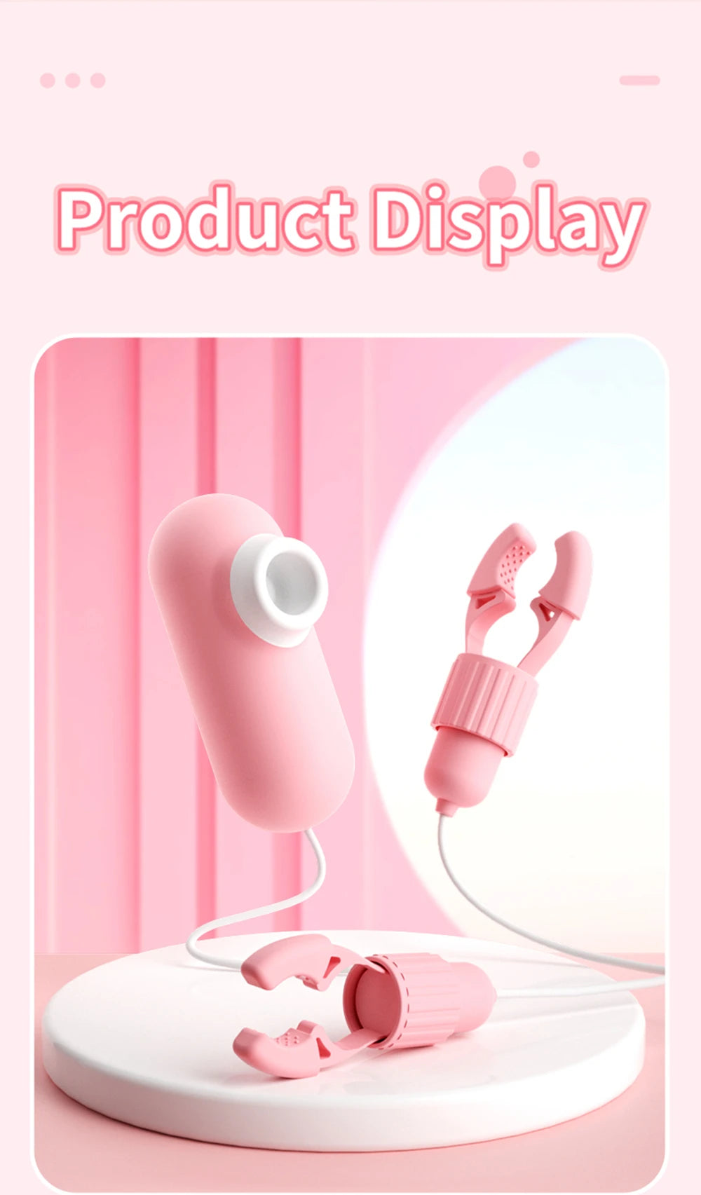 Vibrating Suction Nipple Clamps for Women
