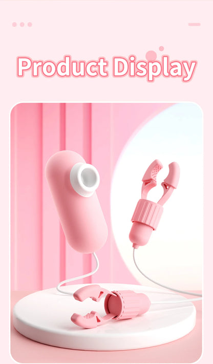 Vibrating Suction Nipple Clamps for Women