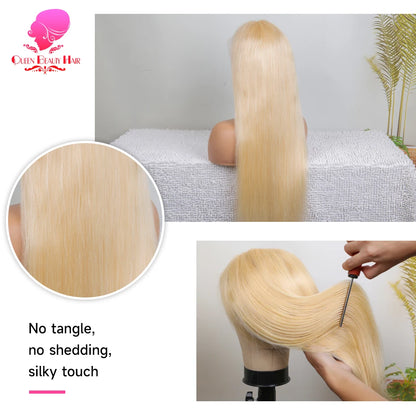 13x6 360 Lace Wig Human Hair Pre Plucked Blonde