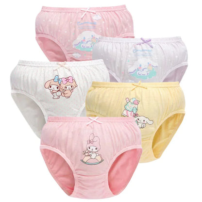 Children's Cotton Underpants for Girls Cute Cat Design